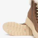 NeroGiardini Faux Shearling Platform Hiker Boot