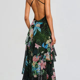 Retrofête Samara Silk Chiffon Dress