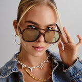 Whirlpool Sunglasses in Dark Tort Khaki Tint