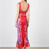 SALONI Mimi Silk Slip Dress