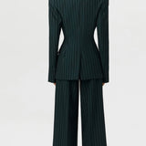Naked Wardrobe Suiting Sculpt Pinstripe Blazer