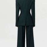Naked Wardrobe Suiting Sculpt Pinstripe Blazer