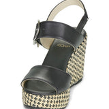 NeroGiardini Slingback Espadrille Platform Wedge Sandals