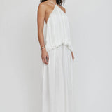 THIRD FORM Dreamt Halter Maxi Dress in Cloud