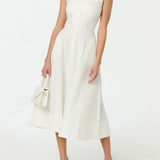 Charelin Linen Off Shoulder Dress