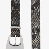 LAMARQUE Cairo Leather Belt in Python
