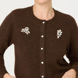 ASTR The Label Kalie Rhinestone Embellished Cardigan