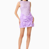 Elliatt Cerise Embellished Mini Dress