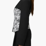 Naked Wardrobe Stretch Lace Inset Blazer