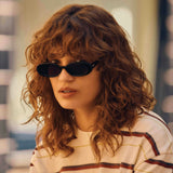 Outta Love Sunglasses in Black Smoke Mono