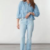 seventy + mochi Tate Blouse in Summer Sky