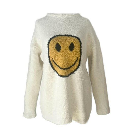 Smiley Face Microfiber Sweater