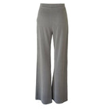 Basic Essentials Ribbed Flare Pants in Cloud Grey