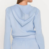 Generation Love Zira Scuba Hoodie in Light Blue