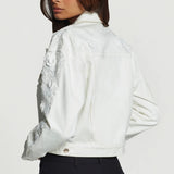 Generation Love Lexia 3D Lace Combo Denim Jacket
