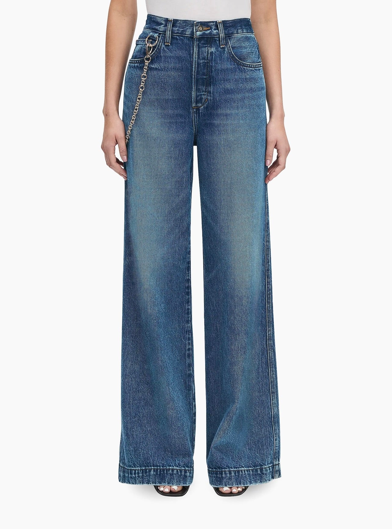 Favorite Daughter Masha Super High Rise Wide Leg in Dillon