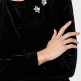 ASTR The Label Nicolle Velvet Peplum Jacket