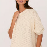 Secular Cali Rolled 3/4 Sleeve Sweater