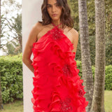 Elliatt Yvette Halter Mini Dress