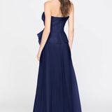 Theia Gilda Draped Rose Gown