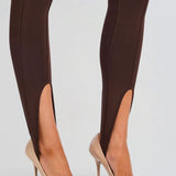 SEROYA Kelsey Stirrup Legging in Slate Brown