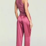 SEROYA Jori Ribbed Knit Tank in Sangria
