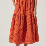 Nalley Eyelet Midi Skirt