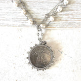 Angel Coin Medallion Necklace