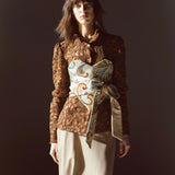 Simona Bonacci Lace Top in Beige Taglia