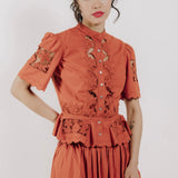 Elizabeth Top in Cinnamon