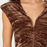 ASTR The Label Daisha Crushed Velvet Midi Dress