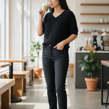 Scandal Italy Baby Sweater in Black