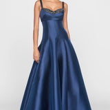 Theia Alba Peek A Boo A Line Gown