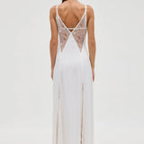 THIRD FORM Inhale Panel Slip Dressi in Opal