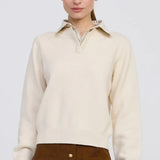 En Saison Azra Mixed Media Sweater