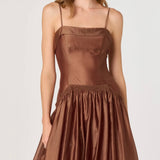ASTR The Label Ovina Smocked Drop-Waist Maxi Dress