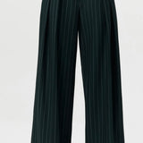 Naked Wardrobe Suiting Pinstripe Wide-Leg Pants