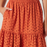 Nalley Eyelet Midi Skirt