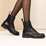 NeroGiardini Faux Fur Lined Combat Boot
