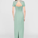 Theia Sorelia Floral Beaded Gown