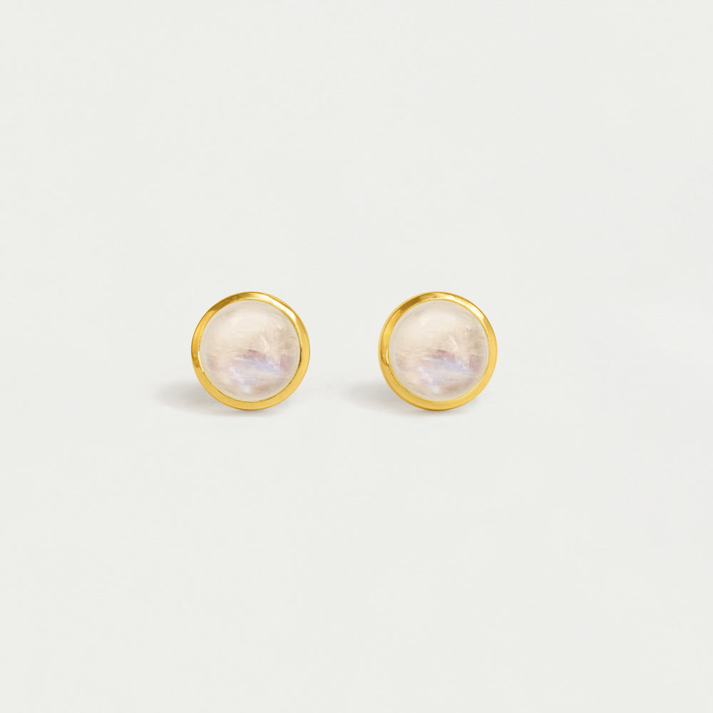 Rainbow Moonstone Midi Signature Knockout Studs