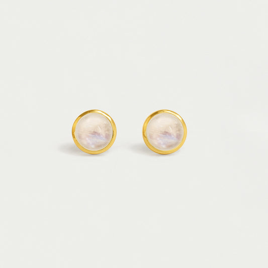 Rainbow Moonstone Midi Signature Knockout Studs