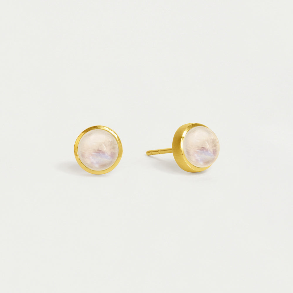 Rainbow Moonstone Midi Signature Knockout Studs