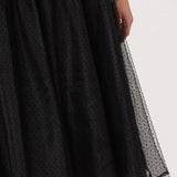 ASTR the Label Lela Polka Dot Layered Midi Skirt