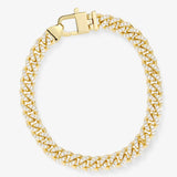 Melinda Maria Pave Julian Cuban Chain Bracelet in Gold