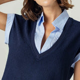 Lune Top in Navy