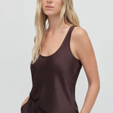 Favorite Daughter The Clean Cut Tank in Espresso