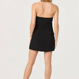 ASTR the Label Perah Halter Tuxedo Mini Dress