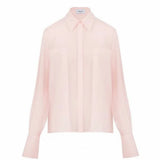 SANS FAFF Flore Silk Shirt in Blush Pink