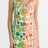 SALONI Alba C Dress in Sunrise Border